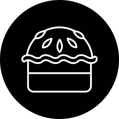 turta web simgesi vektör illüstrasyonu