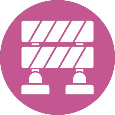 Bariyer ağ simgesi vektör illüstrasyonu