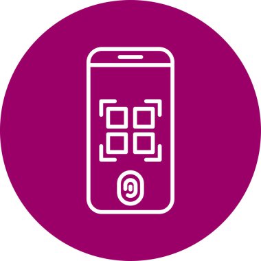 Şifre. Web simgesi basit illüstrasyon 