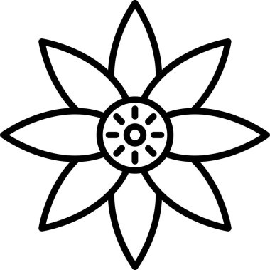 Tutku çiçeği ikonu vektör illüstrasyonu 