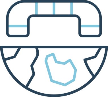 Dünya çapında modern simgenin vektör illüstrasyonu