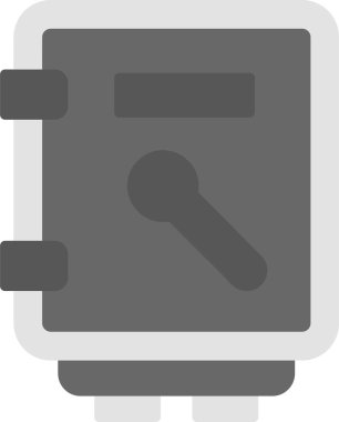 Güvenli Kutu. Web simgesi basit illüstrasyon