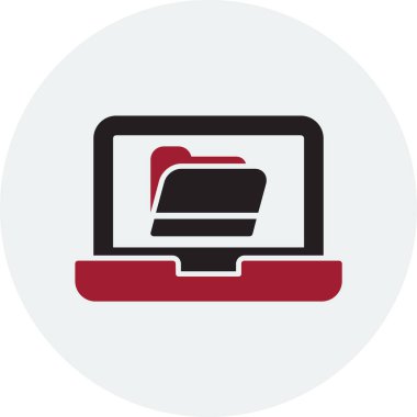 Bilgisayar. Web simgesi basit illüstrasyon