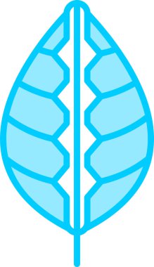 Yaprak. Web simgesi basit illüstrasyon 