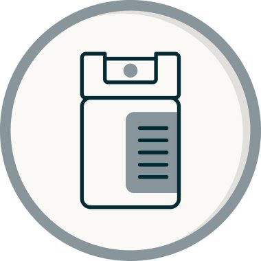 biber gazı web simgesi vektör illüstrasyonu