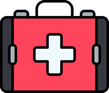 İlk yardım kiti vektör illüstrasyonu