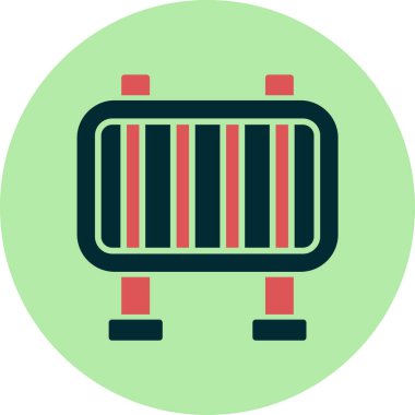 Bariyer ağ simgesi vektör illüstrasyonu