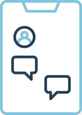 Web simgesini yanıtla, basit vektör illüstrasyonu