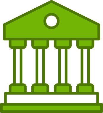 Banka web simgesi basit illüstrasyon 