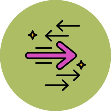 Oklar. Web simgesi basit illüstrasyon