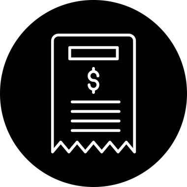 Bill simgesi, vektör illüstrasyonu basit tasarım