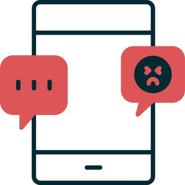 Çevrimiçi arayüzler için tasarlanmış soyut ileti simgesi grafiği.