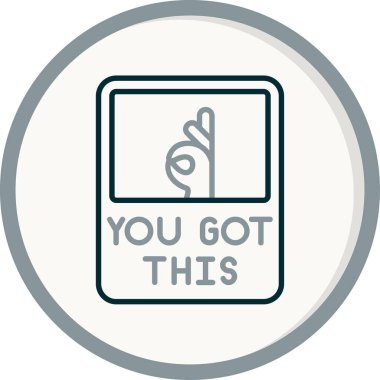 Simge vektör illüstrasyon tasarımı