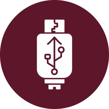 usb simgesi işaret vektör illüstrasyonu