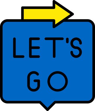 Hadi gidip ok ikonu vektör illüstrasyonunu yapalım