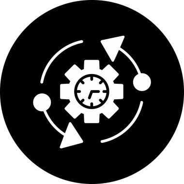 Verimlilik. Web simgesi basit illüstrasyon