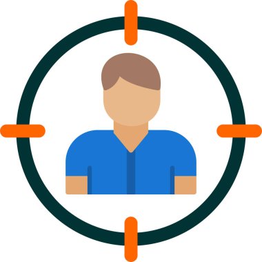 Erkek ikonu. Web simgesi basit illüstrasyon