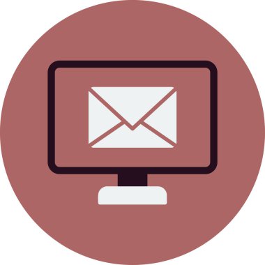 E-posta. Web simgesi basit illüstrasyon 