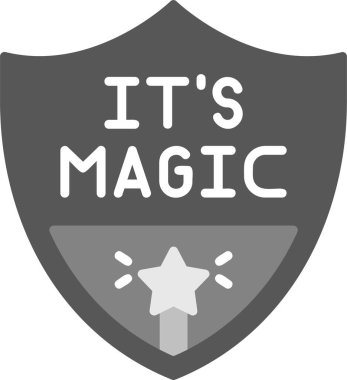 Sihirli ikon vektör çizimi