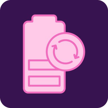 Basit Yenileme simgesi, illüstrasyon tasarımı