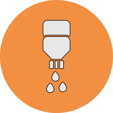 su şişesi simge vektör çizim