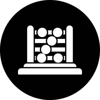 Abaküs. Web simgesi basit illüstrasyon 