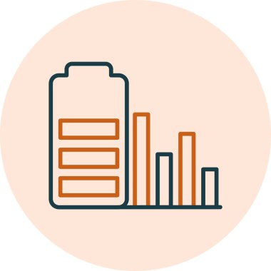 Kullanım Geçmişi simgesinin vektör illüstrasyonu