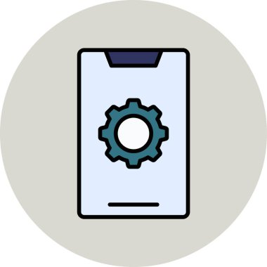 Teçhizat Web simgesi basit illüstrasyon