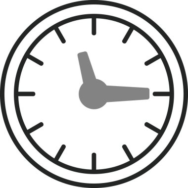 Saat web simgesi, vektör illüstrasyonu