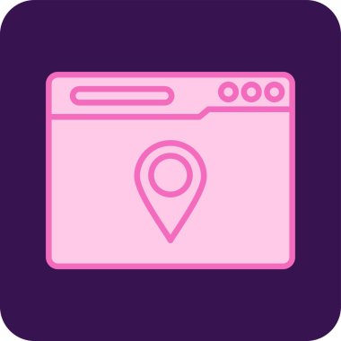 konum haritası işaretleyici vektörü