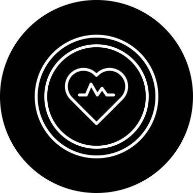 Kalp. Web simgesi basit illüstrasyon 