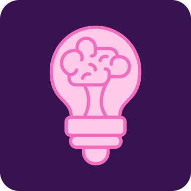 Zeka simgesi vektör illüstrasyon tasarımı