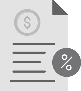 Web uygulamaları için bir vergi belgesi tasvir eden soyut vektör sanatı.