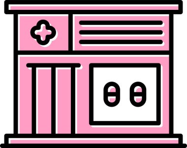 vector illustration of pharmacy icon