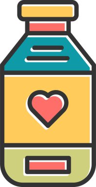 su şişesi simge vektör çizim