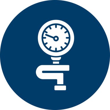 basınç göstergesi simgesi, vektör gösterimi 