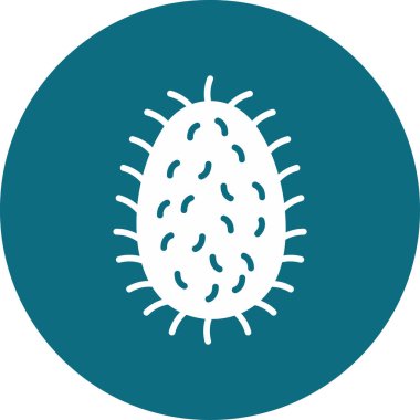 Kuduz Lyssavirus web simgesi, vektör illüstrasyonu