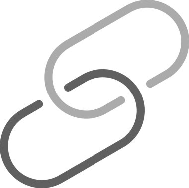 Basit bağlantı simgesi vektör illüstrasyonu