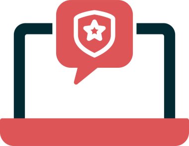 Siber ağ simgesi, vektör illüstrasyonu