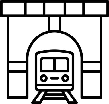 Tünel ağ simgesi vektör çizimi 