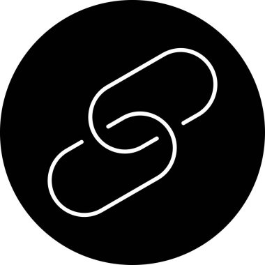 Basit bağlantı simgesi vektör illüstrasyonu