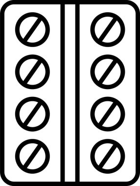 hap ikonu vektör illüstrasyonu