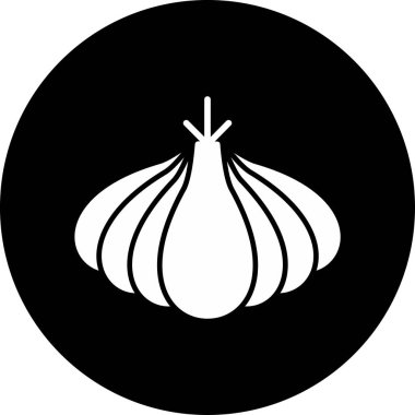 Sarımsak. Web simgesi basit tasarım 