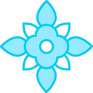 Süt otu çiçeği. Web simgesi basit illüstrasyon