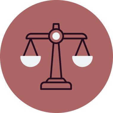 Hukuk. Web simgesi basit tasarım