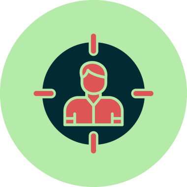 Hedef Seyirci, kullanıcı vektör vektör çizimi 