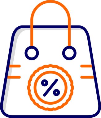 alışveriş çantası web simgesi, vektör çizim