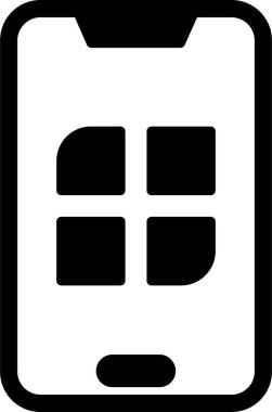 Cep telefonu. basit tasarım vektörü