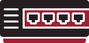 Ağ basit simgesinin vektör illüstrasyonu