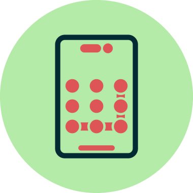 Desen Kilit simgesi vektör çizimi